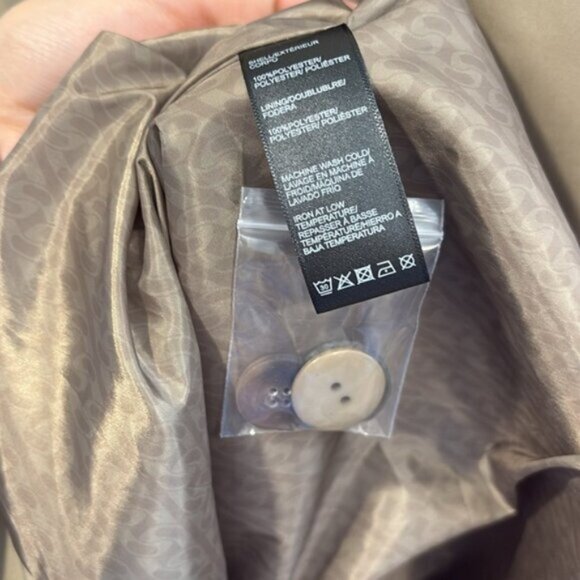 NWT- REBECCA MINKOFF BELTED TRENCH COAT - Size L - Picture 11 of 11